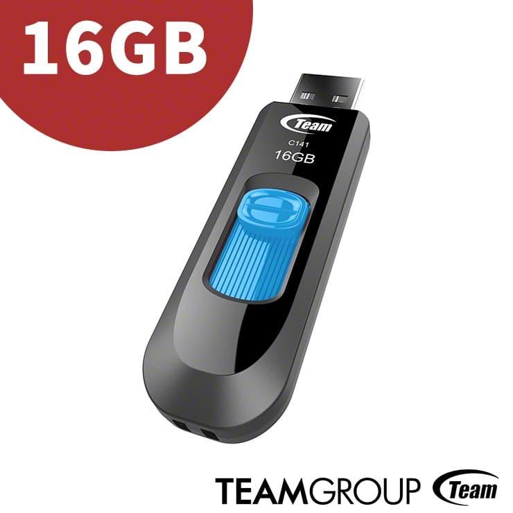 TEAM USBメモリ USB2.0 C141 スライド式 16GB 小型 小さい 1年保証 