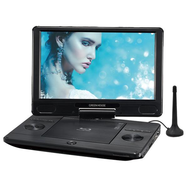 グリーンハウス 11型ポータブルブルーレイディスクプレーヤー GREEN 