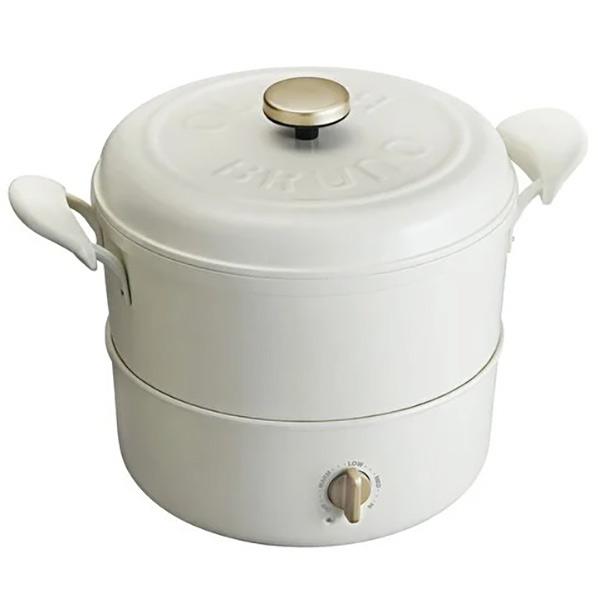 マルチグリルポット　ブルーノ　BOE065-WHホワイト　【新品】 BRUNO（ブルーノ） マルチグリルポット BOE065-WH ホワイト BOE065WH