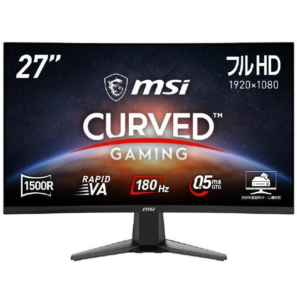 MSI 27型液晶ディスプレイ MAG ブラック MAG-27C6F ゲーミングモニター 