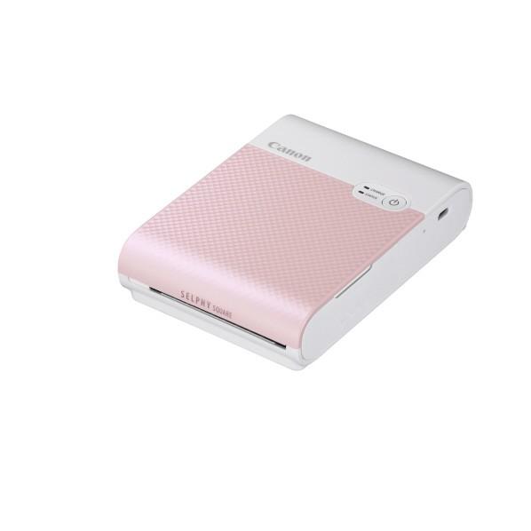 Canon キャノン スクエアタイプモバイルフォトプリンター SELPHY ピンク QX10PK (納期目安1週間〜)｜dejikura