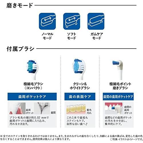 ★アウトレット★ Panasonic パナソニック 電動歯ブラシ ドルツ  EW-DL58-W ホワイト EWDL58W（在庫あり）店頭展示品清掃済み　※付属ブラシ未開封・展示未使用｜dejikura｜02