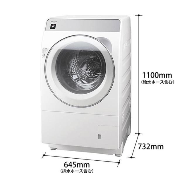 SHARP シャープ(左開き) 11.0kgドラム式洗濯乾燥機 ES-K11C-WL SHARP シャープ(左開き) 11.0kgドラム式洗濯乾燥機 ES-K11C-WL