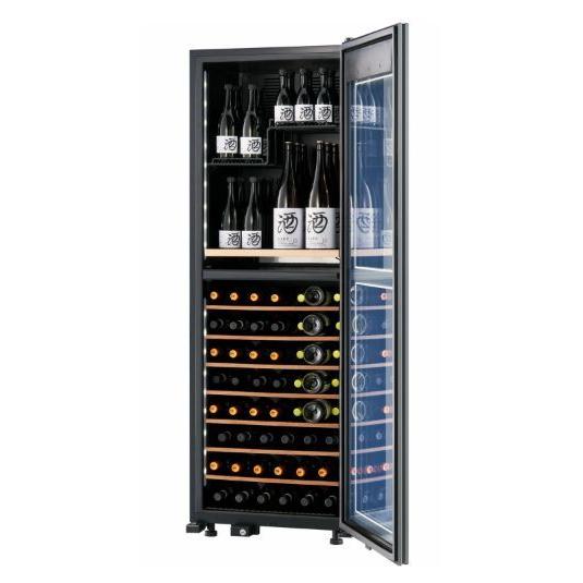 さくら製作所 (右開き) ワインセラー (95本収納) HYO-ON M2 ブラック