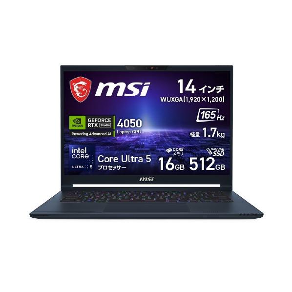 MSI ノートパソコン Stealth-14-AI-Studio-A1VEG-0345JP オリジナル