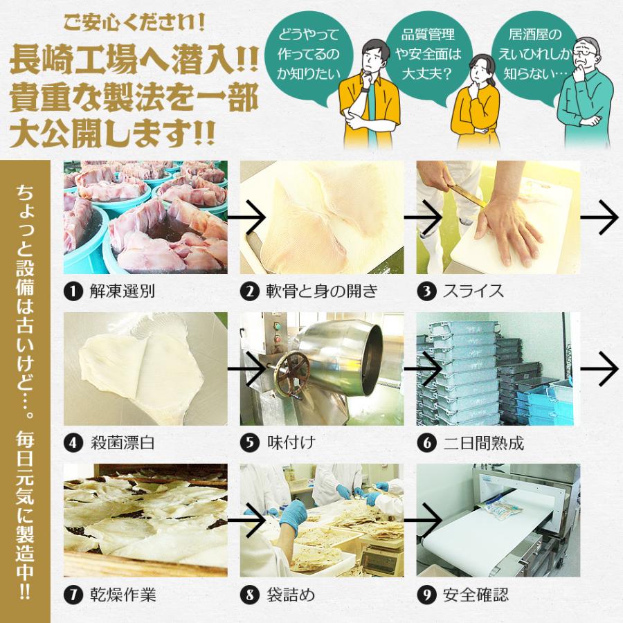 えいひれ エイヒレ 出島屋の肉厚えいひれ130g おつまみ 珍味 ネコポス送料無料 ポイント消化 えいのひれ 高級珍味 飲み会 リモート｜dejimaya-netstore｜07