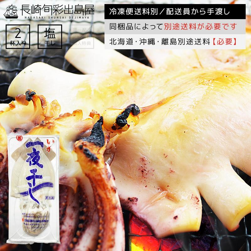いか イカ 烏賊 無添加 塩のみ ふっくら柔らか！真いか一夜干し 2杯