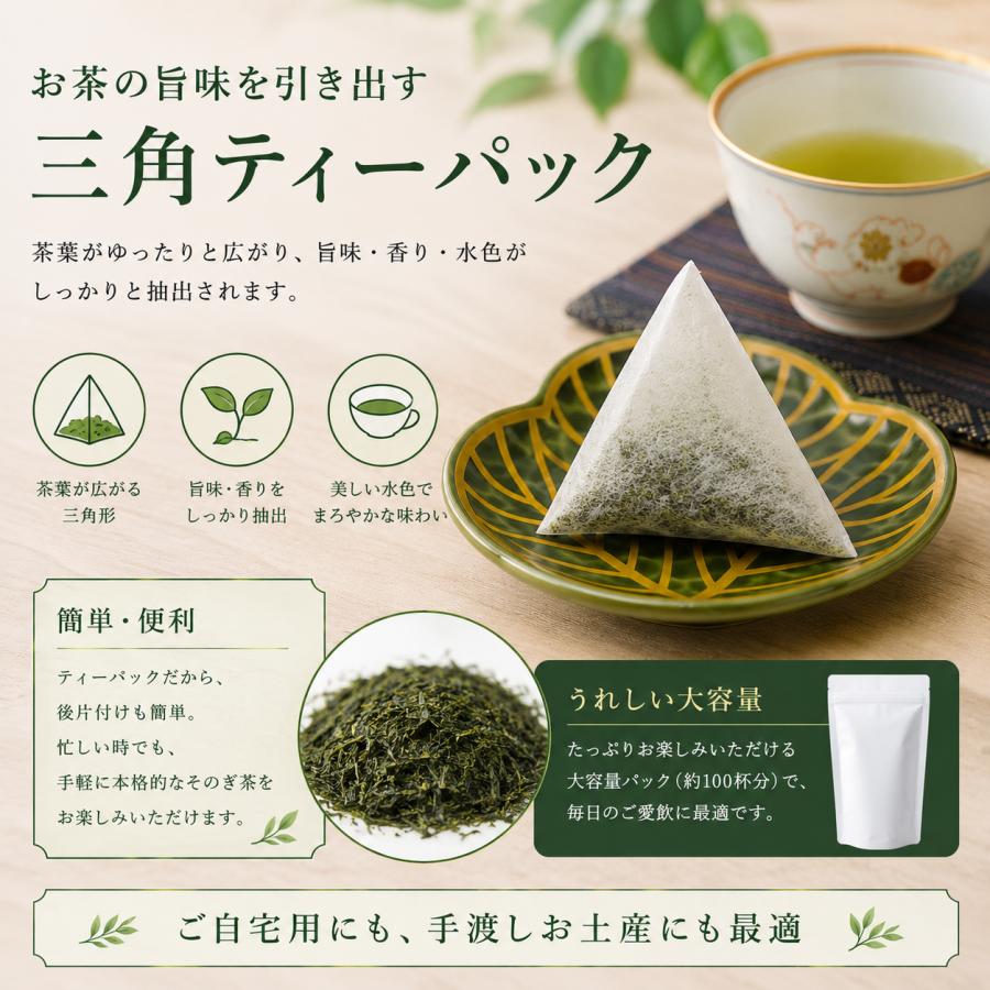 長崎県産 長崎そのぎ茶 ティーバッグ100包【ネコポス送料無料】 全国