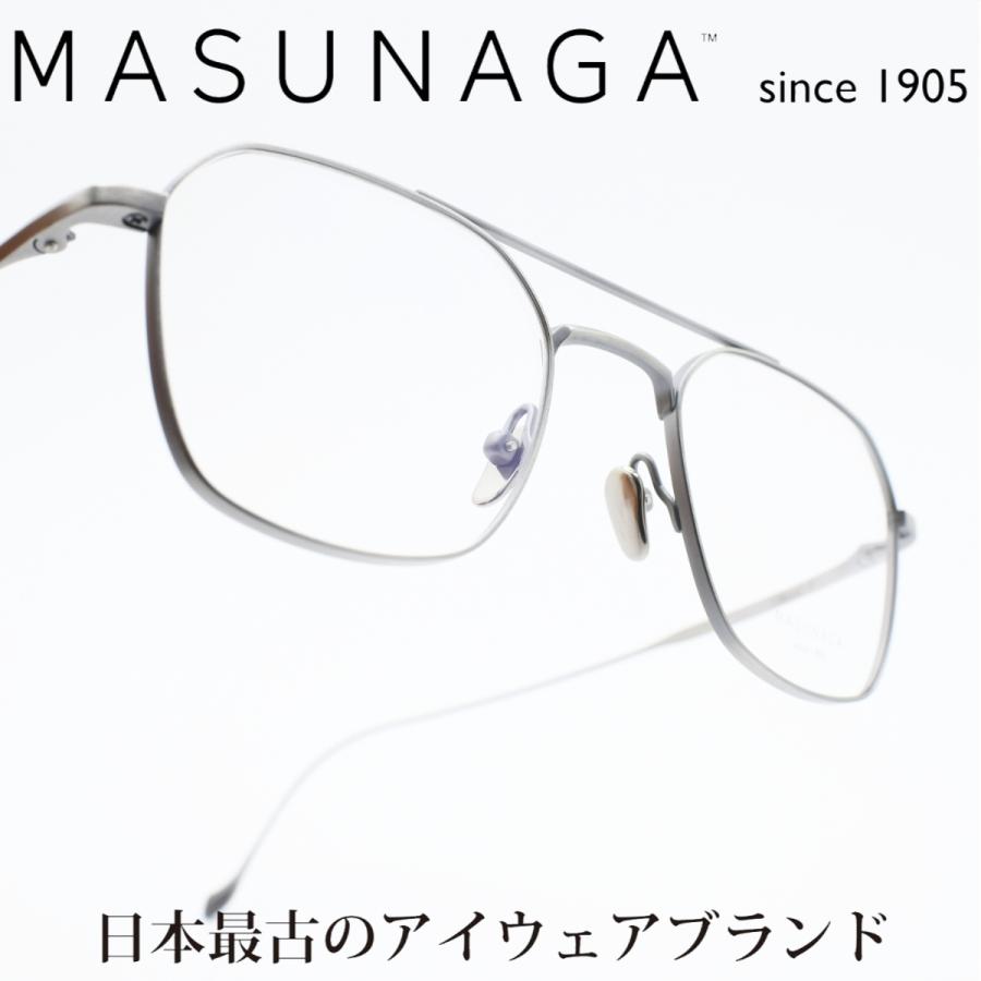 増永眼鏡 MASUNAGA since 1905 Chord B col-22 AT-SILVER 増永眼鏡 MASUNAGA since 1905 Chord B col-22 AT-SILVER