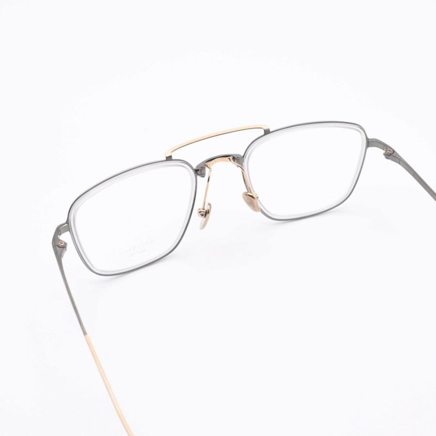 増永眼鏡 MASUNAGA since 1905 CONCORDE II col-49 GRY-BLACK     商品情報    フレームカラー：グレー/ブラックレンズ：デモレンズ【Ａ】レンズ横幅：50mm【Ｂ】ブリッジ幅：23mm【Ｃ】テンプル長さ：145mm【Ｄ】フレーム