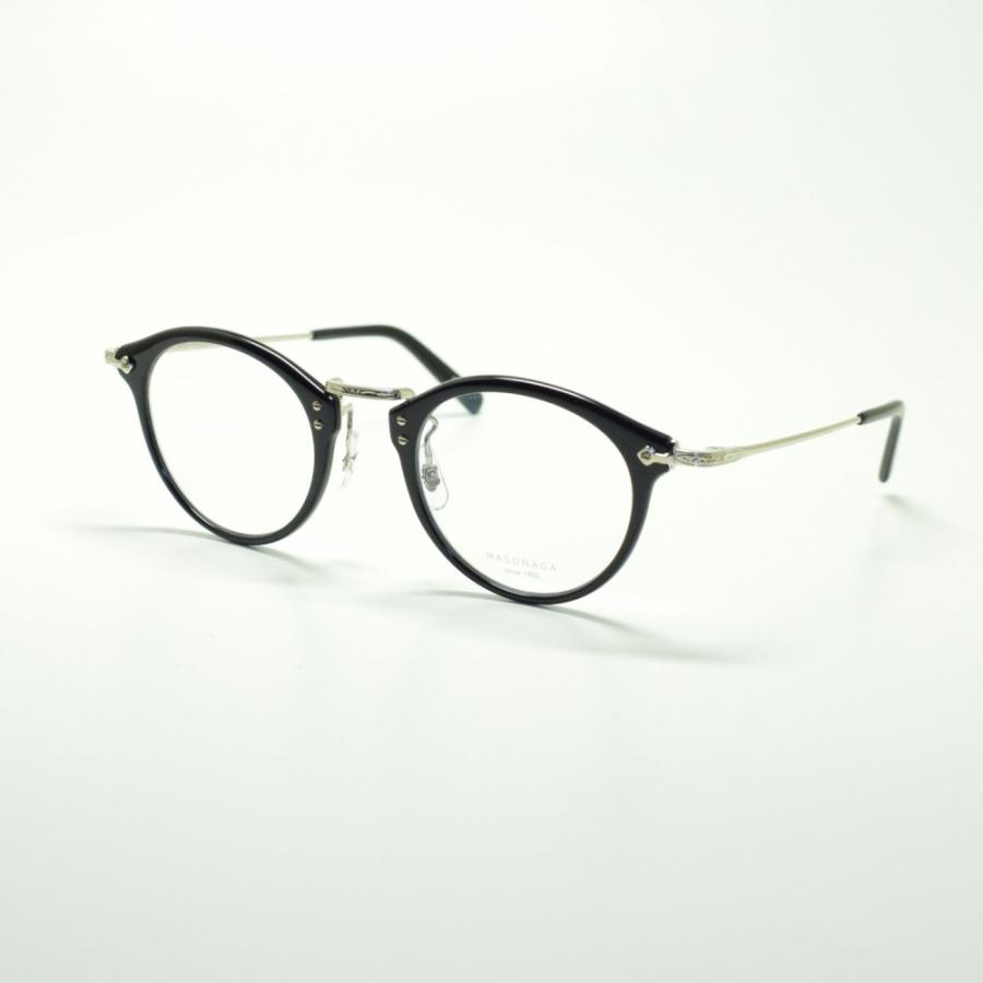 増永眼鏡 マスナガ MASUNAGA GMS-805 COL-B11 NAVY/SLV : デコリン 