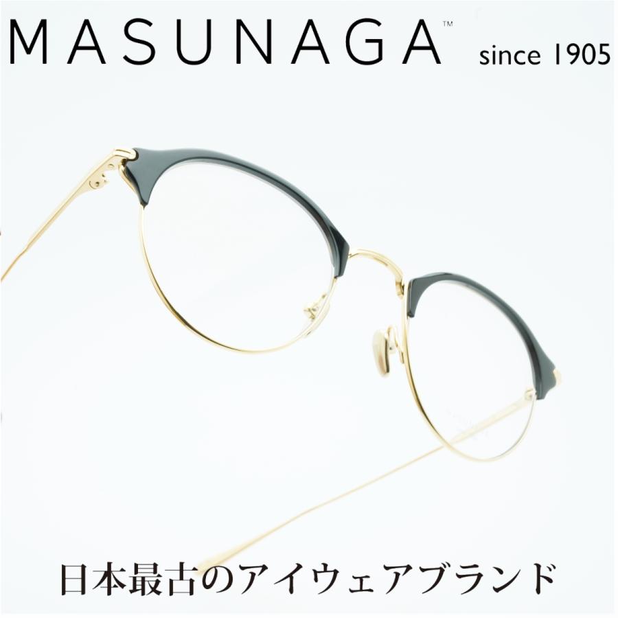 MASUNAGA since 1905 GRACE col-49 BK/GP : デコリンメガネ - 通販  