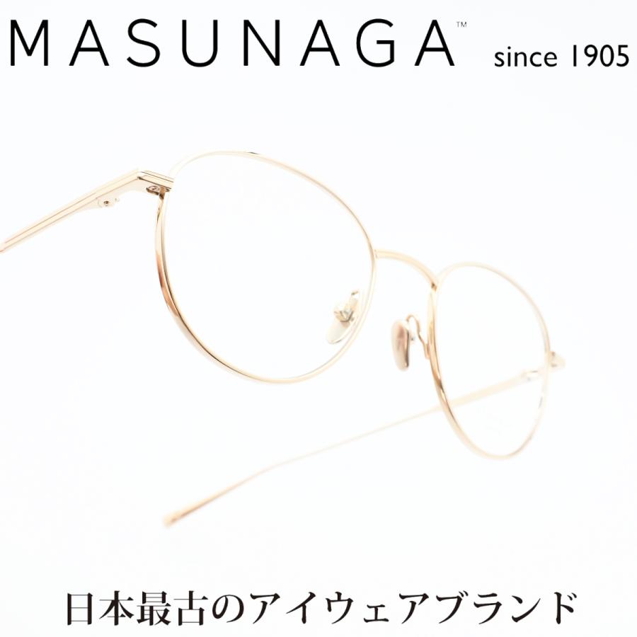増永眼鏡 MASUNAGA since 1905 GREENWICH col-11 GOLD : デコリン  