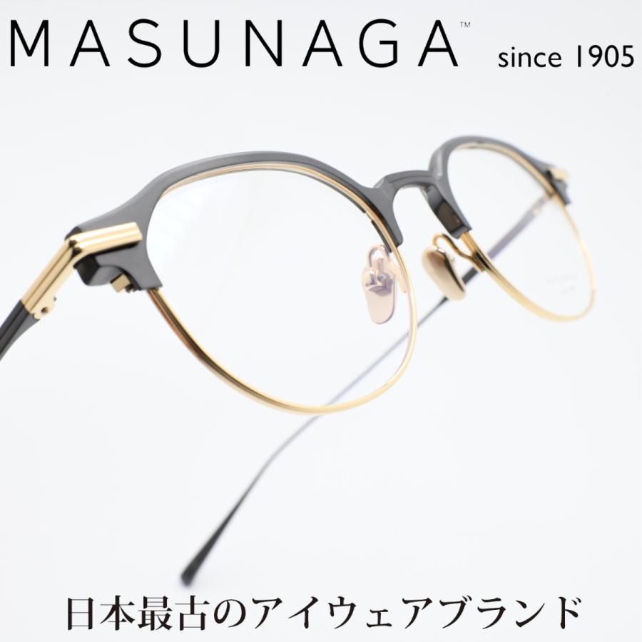 増永眼鏡 MASUNAGA since 1905 IMAGINIST col-19 BLACK/GOLD 