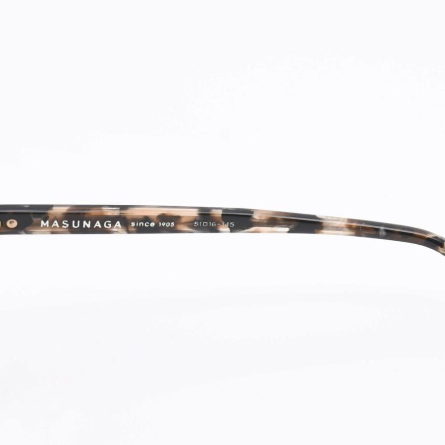 増永眼鏡 MASUNAGA 光輝 090 col-39 BK TORTOISE : デコリンメガネ 