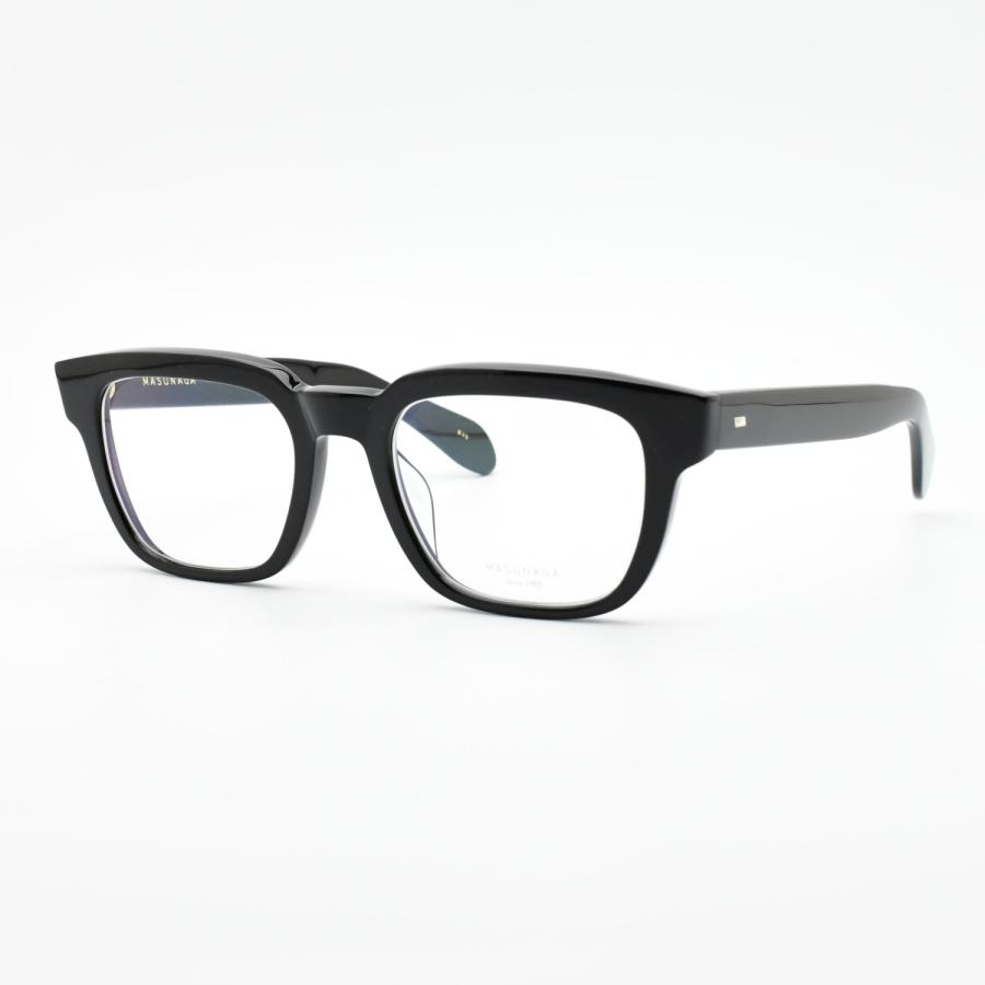増永眼鏡 MASUNAGA 光輝 One Hundred 100 col-19 BK : デコリンメガネ 