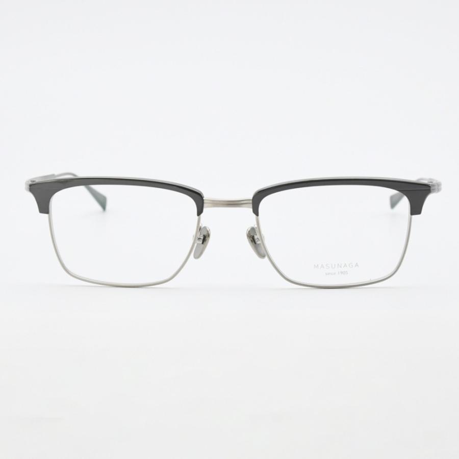 増永眼鏡 MASUNAGA NY LIFE col-49 BLK/SLV : デコリンメガネ - 通販 