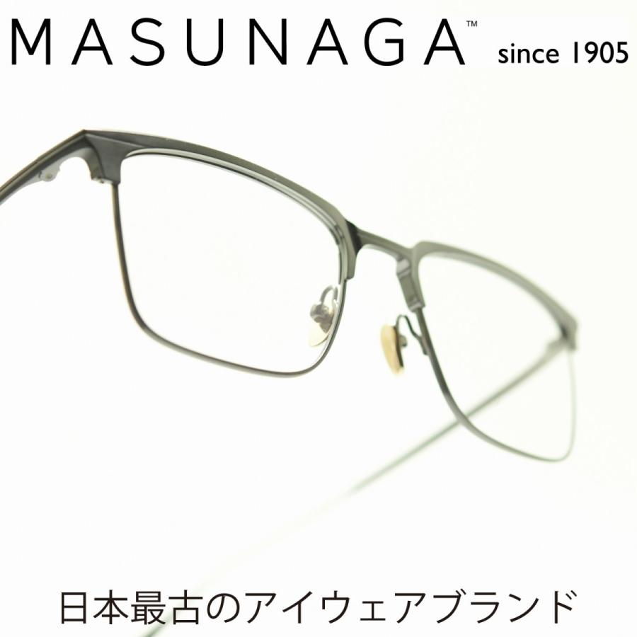 増永眼鏡 MASUNAGA since 1905 WALDORF col-19 BLACK : デコリン 増永眼鏡 MASUNAGA since 1905 WALDORF col-19 BLACK : デコリン