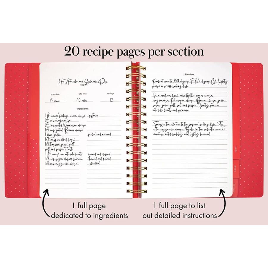 ケイト・スペード ニューヨーク セール レシピブック Kate spade new york Strwberry7つのタブ付き 218342