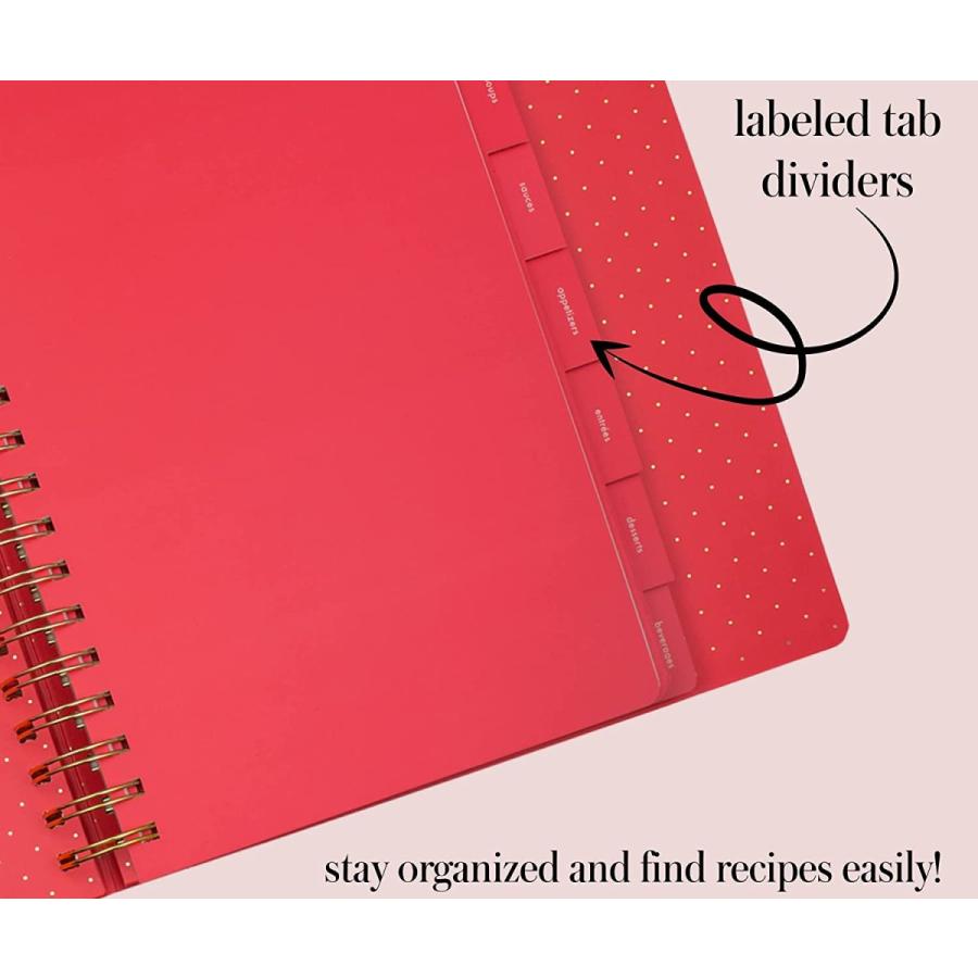 ケイト・スペード ニューヨーク セール レシピブック Kate spade new york Strwberry7つのタブ付き 218342