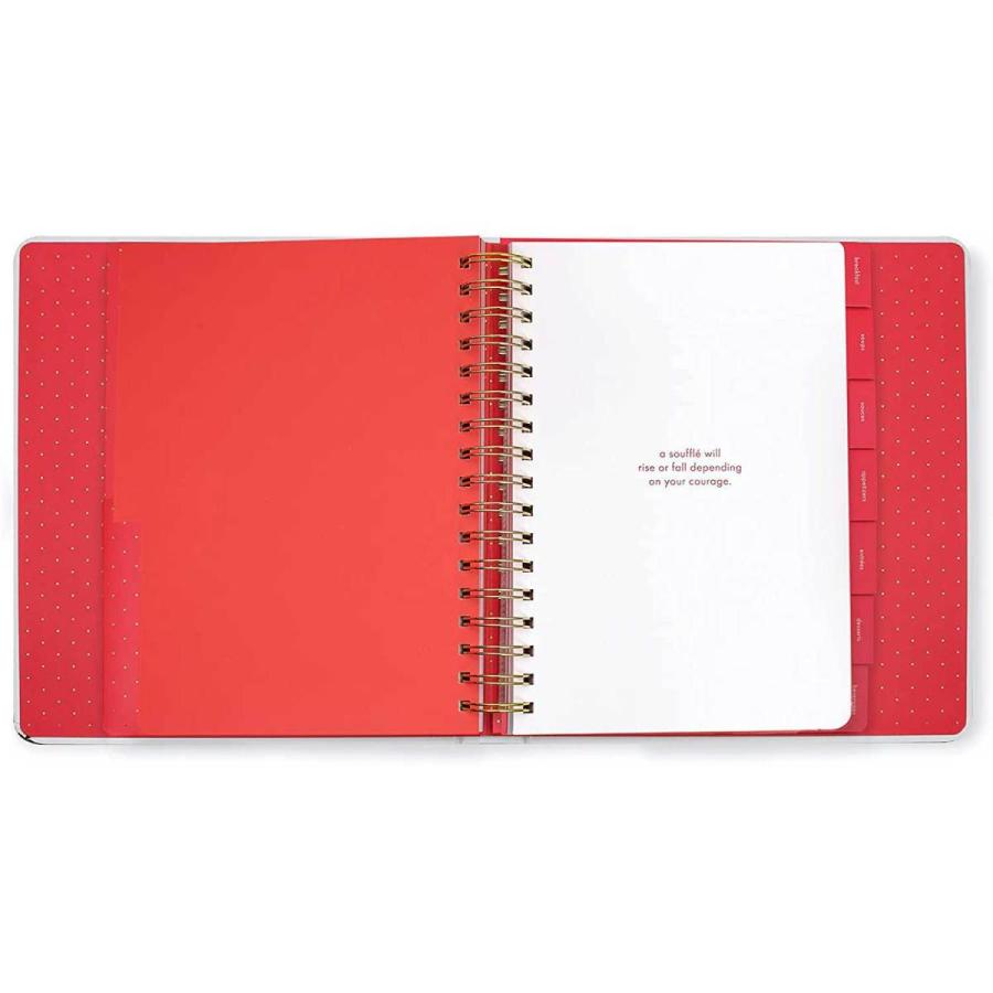 ケイト・スペード ニューヨーク セール レシピブック Kate spade new york Strwberry7つのタブ付き 218342