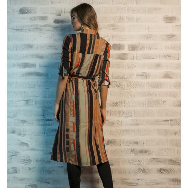 都内で シャツワンピース インポート ブラジル製 ドレス トレンド 上品 レディースファッション 大人可愛い おしゃれ 長袖 膝上 シャツ 即納 ブラジル直輸入 直輸入海外 海外 ブラウン 茶色 レディース ワンピース