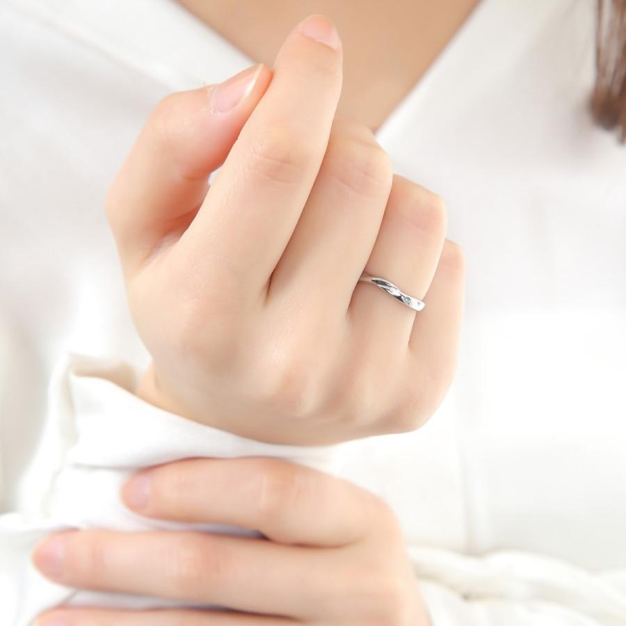 ペアリング ダイヤモンド ステンレス シンプル セット 指輪 |  | 06