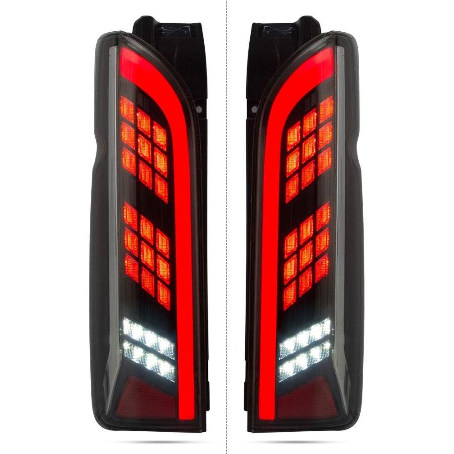 値引きする Luyun トヨタ ハイエース レジアスエース 0系 1 5型 テールランプ リアライト全led流れるウインカーdrl フォグランプ付き 寒冷地仕様対応 Tail Lights Lamps F B07tvbmp56 Delantero 通販 Yahoo ショッピング 100 の保証 Loopbiketours Com