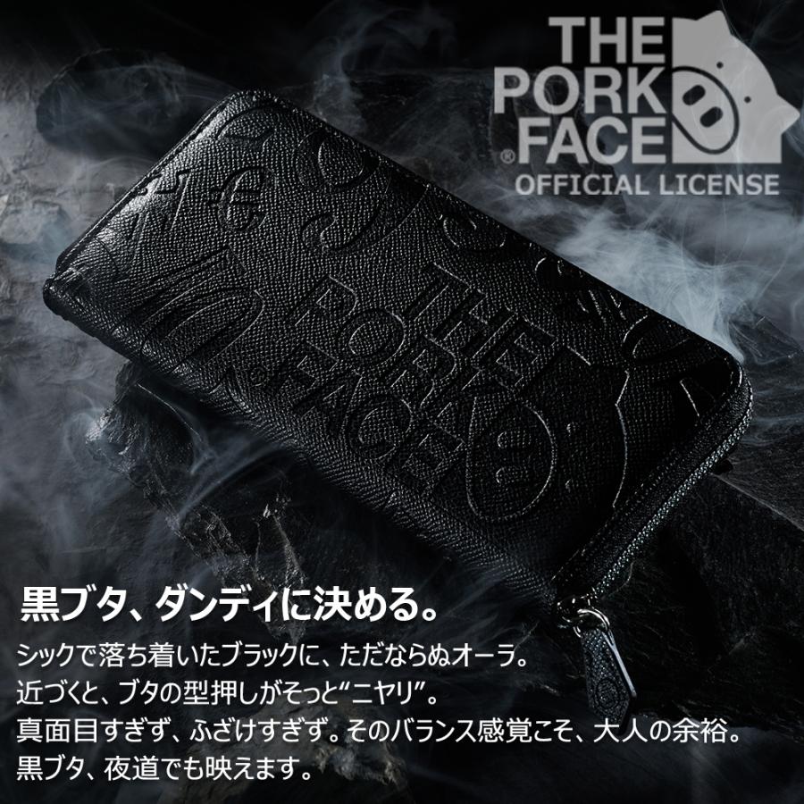 ポイント 10倍 フランク三浦 THE PORK FACE メンズ 財布 ブタ型押し ラウンドファスナー ポークフェイス 大容量 おしゃれ |  | 14