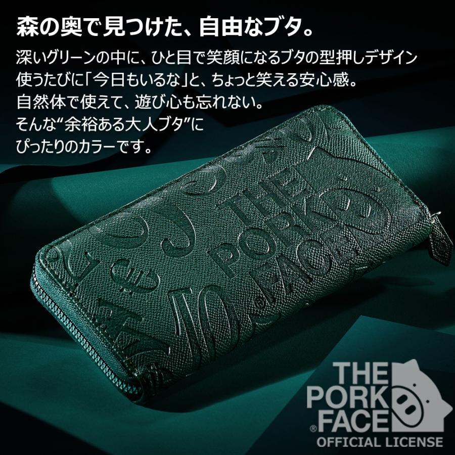 ポイント 10倍 フランク三浦 THE PORK FACE メンズ 財布 ブタ型押し ラウンドファスナー ポークフェイス 大容量 おしゃれ |  | 15