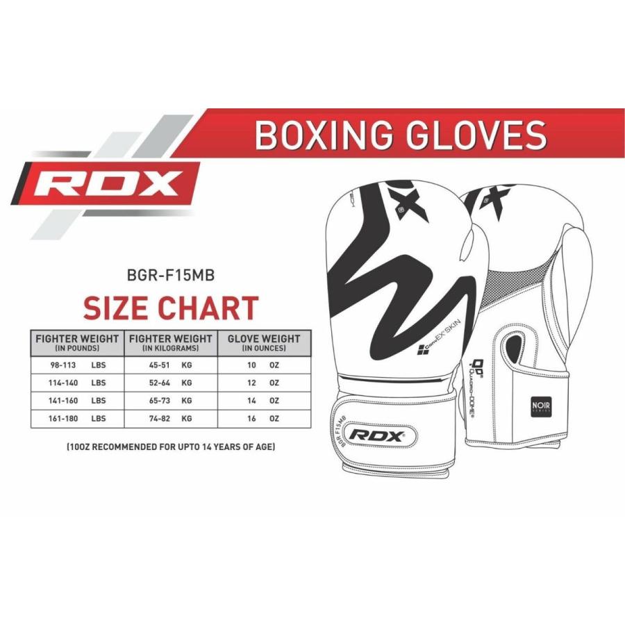 GLV-48 グローブ ボクシング キックボクシング 格闘技 黒 RDX社 正規品　各オンス_1