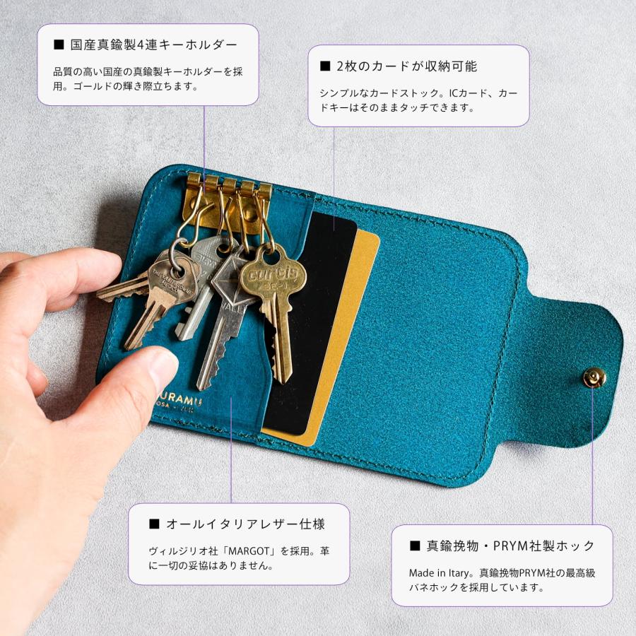 ✨未使用展示品✨ BVLGARI キーケース ドッピオトンド ロゴ