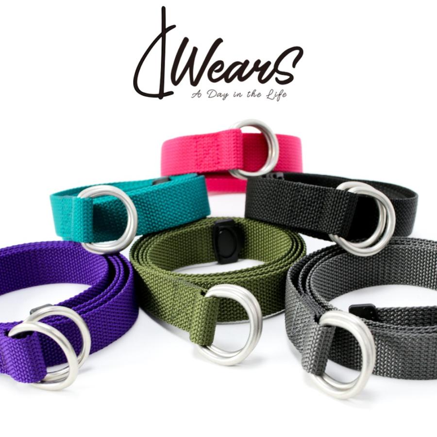 dwears 日本製 ダブルリング 高密度 ナイロン ウェービング ベルト