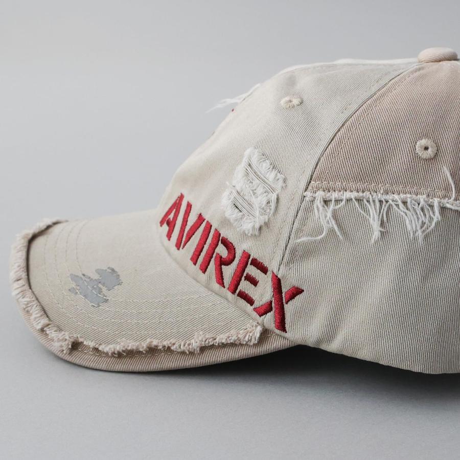 Avirex] [アヴィレックス] ダメージ加工 リメイク ローキャップ 6