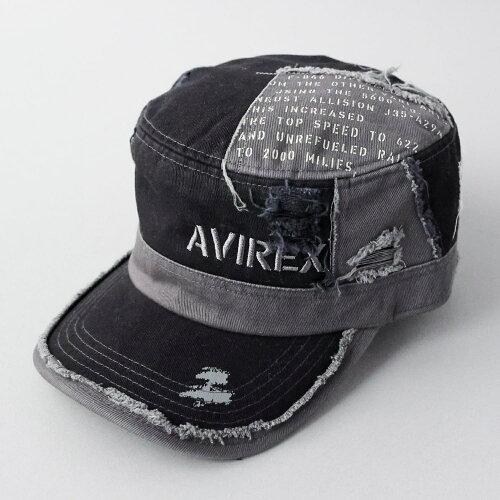 Avirex] [アヴィレックス] ダメージ加工 リメイク ワークキャップ