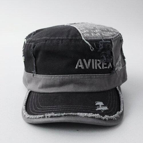 Avirex] [アヴィレックス] ダメージ加工 リメイク ワークキャップ