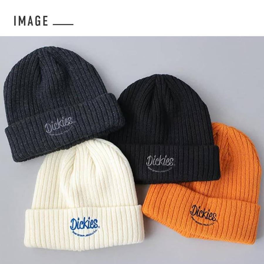 ディッキーズ] Dickies ルッキング 刺繍 ＆ ワッペン リブ編み ニット