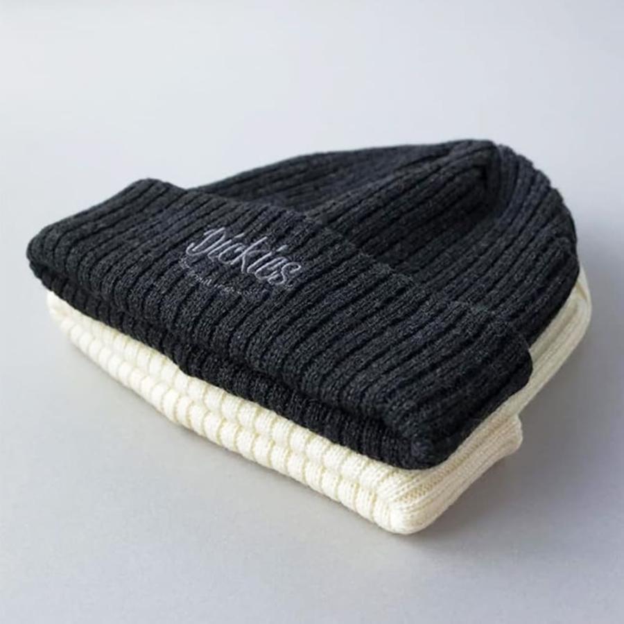 ディッキーズ] Dickies ルッキング 刺繍 ＆ ワッペン リブ編み ニット