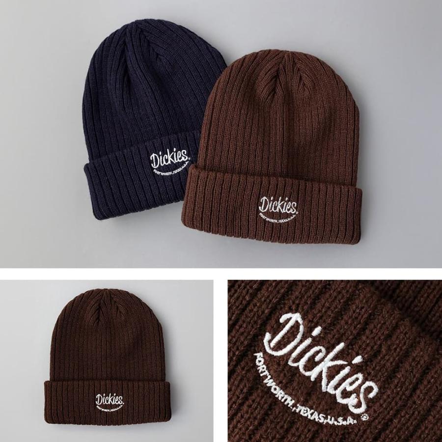 ディッキーズ] Dickies ルッキング 刺繍 ＆ ワッペン リブ編み ニット
