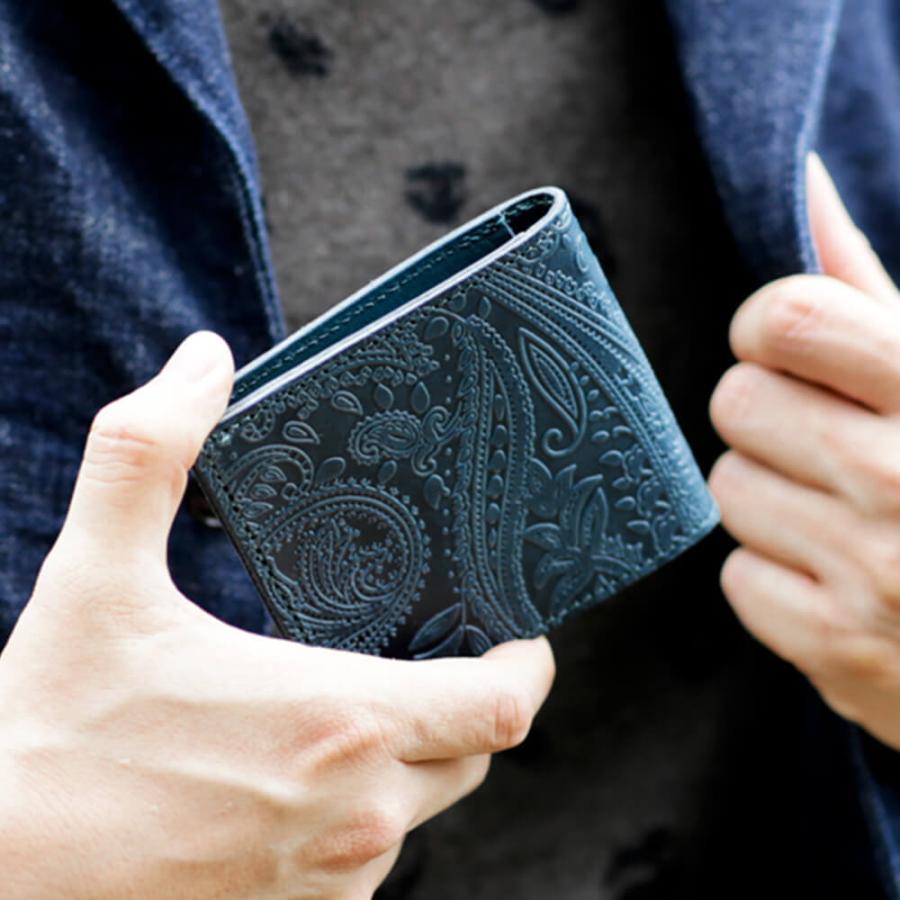 栃木レザー 二つ折り財布 カード ＆ 札入れ メンズ レディース 日本製 
