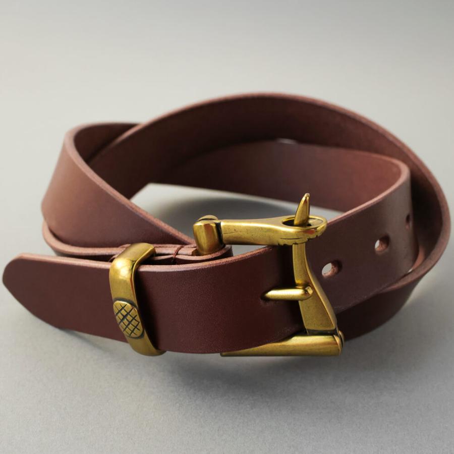 VINCENT CRAFTED 栃木レザー ファイヤーマンバックル レザー ベルト