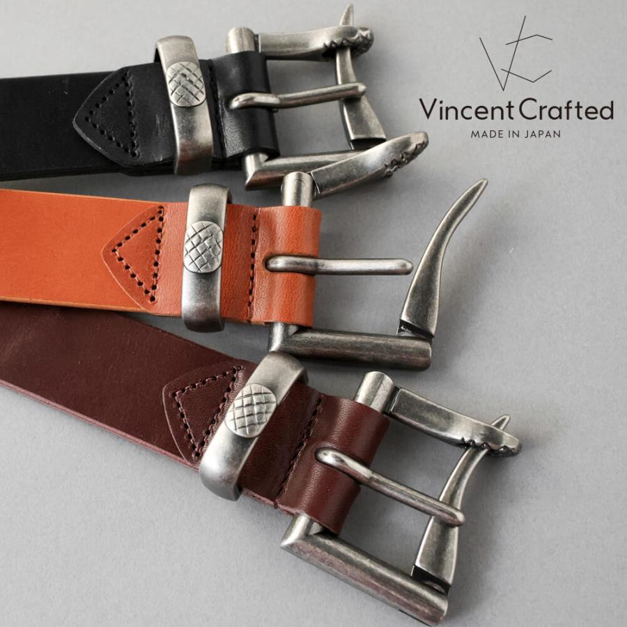 VINCENT CRAFTED 栃木レザー ファイヤーマンバックル レザー VINCENT CRAFTED 栃木レザー ファイヤーマンバックル レザー