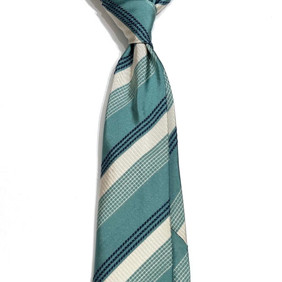 Atto Vannucci アットヴァンヌッチ　ネクタイ　緑　小紋柄 2021年新作ネクタイ Atto Vannucciのセッテピエゲ