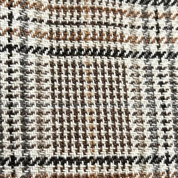 BRERAS ( ブレラス ) ダブル コート ダブルブレスト ベージュ グレンチェック柄 アルスターカラー フルベルト パイピング イタリア製の画像