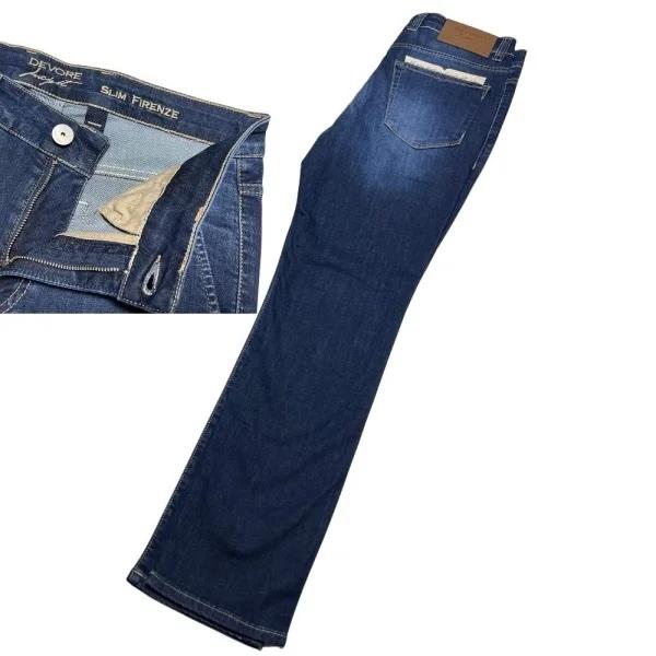 DEVORE incipit ( デヴォレ インチピット ) デニム FIRENZE ジップ 斜めポケット セミスリムサイズ ワンウォッシュ 5ポケット パンツ | 