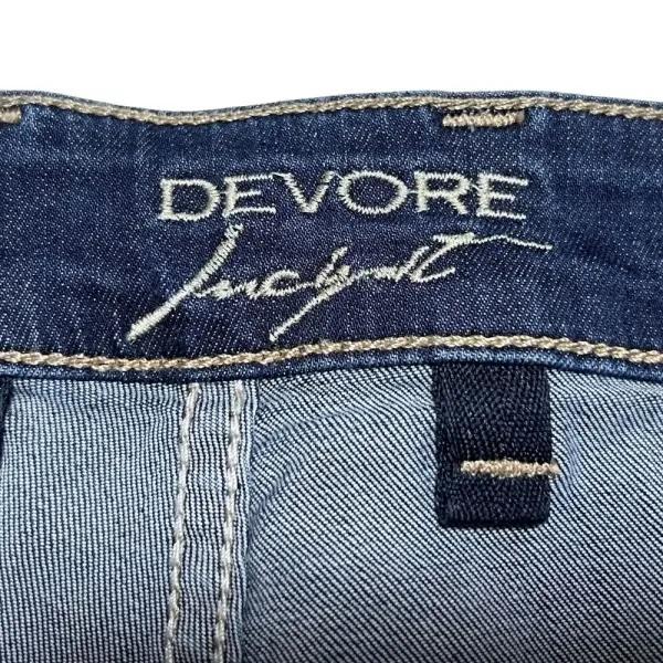 DEVORE incipit ( デヴォレ インチピット ) デニム ROMA ジップ セミスリムサイズ ワンウォッシュ 5ポケット ベージュステッチ ボトムス パンツ |  | 05