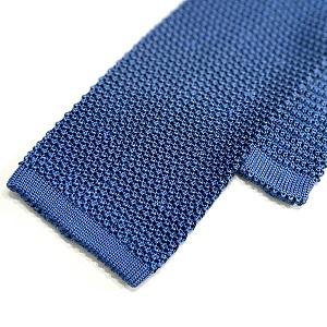 Atto Vannucci（アットヴァンヌッチ） ニットタイ ブルー Lazurite 大