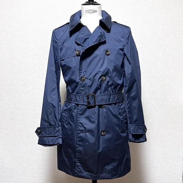 l'impermeabile ( リンペルメアビレ ) トレンチコート ネイビー ダブル