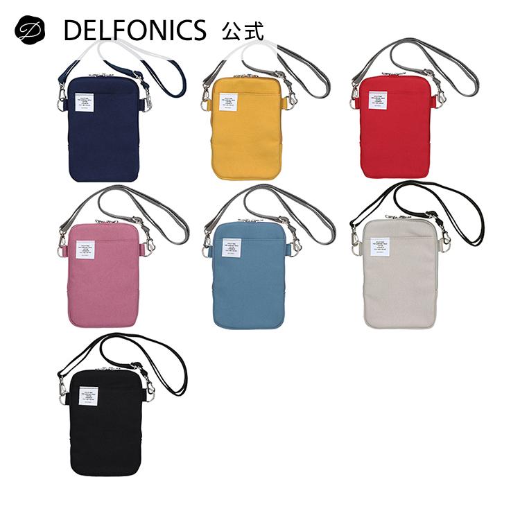 インナーキャリング スマホバッグ ショルダーバッグ スマホケース 3ポケット ストラップ付き 長さ調節可能 外出用 旅行用  デルフォニックス公式 | DELFONICS