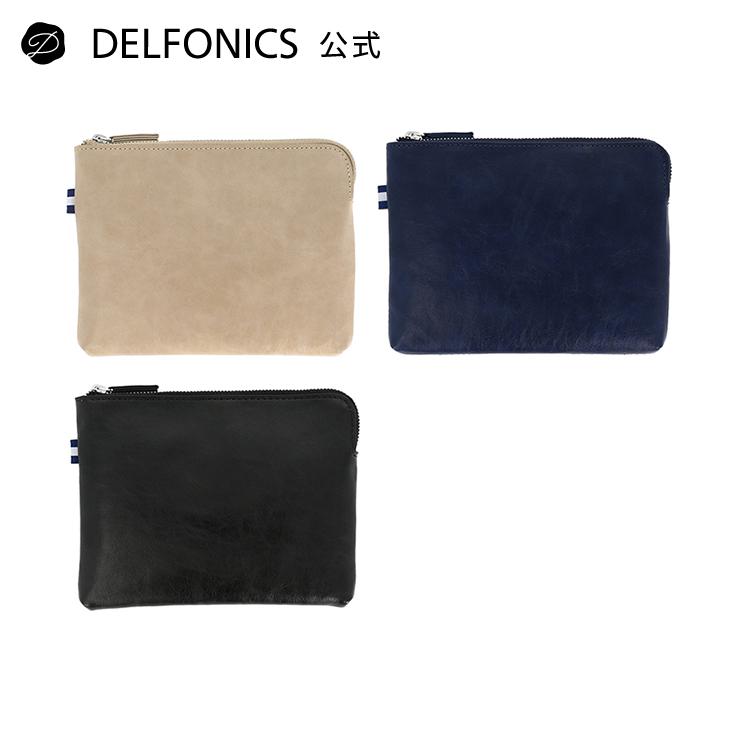 ポーチ 小物入れ 化粧ポーチ Mサイズ 横16×縦12cm 日用品収納 ビジネス シンプル アルノー デルフォニックス公式 | DELFONICS